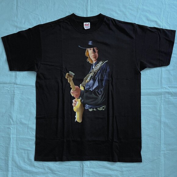 Vintage Stevie Ray Vaughn "Velvet Painting Portrait" T-Shirt - Picture 1 of 7